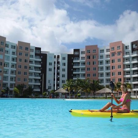 Departamento Con Laguna Artificial Cancún Exterior foto